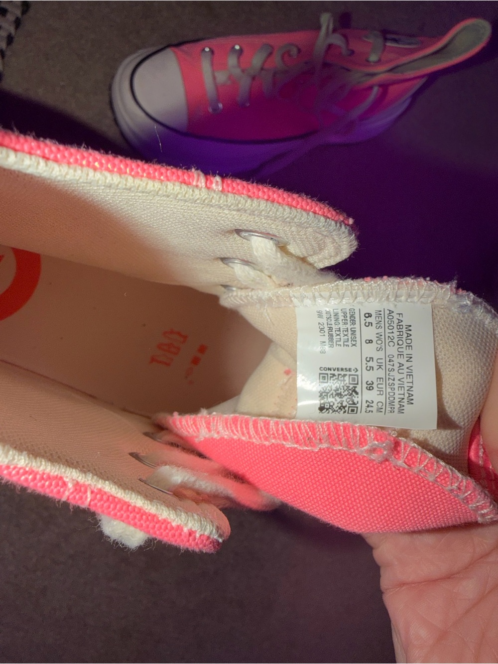 Neon Converse High-Top Platform Sneakers - Picture 4 of 4